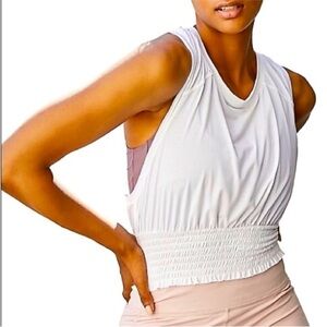 Free People Movement | NWT Say My Name White Smock Cami Camisole Racerback Top M
